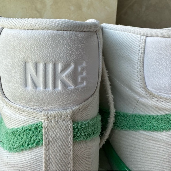 Nike Blazers Mid 77 Chenille Swoosh Green Fade - Picture 7 of 12